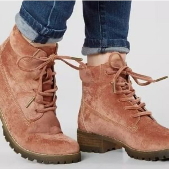 Mi.iM Sunset Velvet Lace-Up Boots - Picture 1 of 9